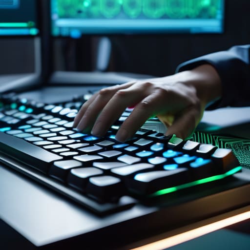 Professional performing website security audits.